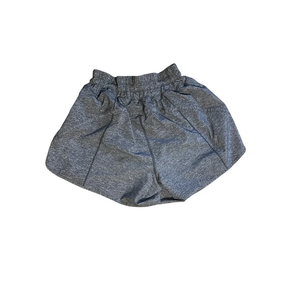 Lululemon Tracker Short V Heathered Grey Space Dye Running Shorts Size 6 LW7AUZS_4